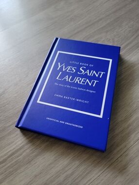 Blue Yves Saint Laurent Hardcover Book - Coffee Table Decor Or Home Decor